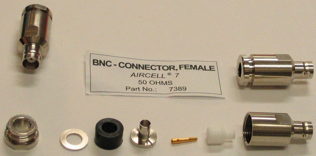 BNC female connector for aircell7