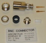 BNC male connector for ecoflex10