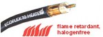 Heatex10 halogen-free coaxial cable
