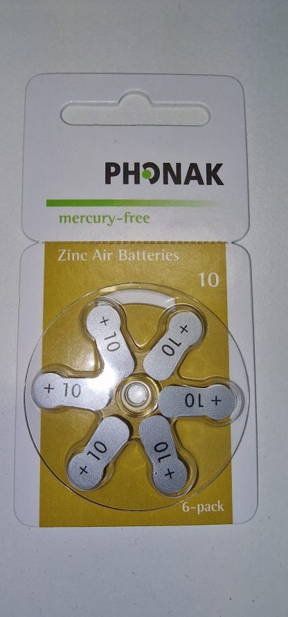 Phonak 070-0074 A10 Zinc-air 1.4V -korvanappiparis