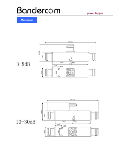 BDC 30dB Power tapper 380-3800MHz, 4.3-10,-160dBc - Image 3